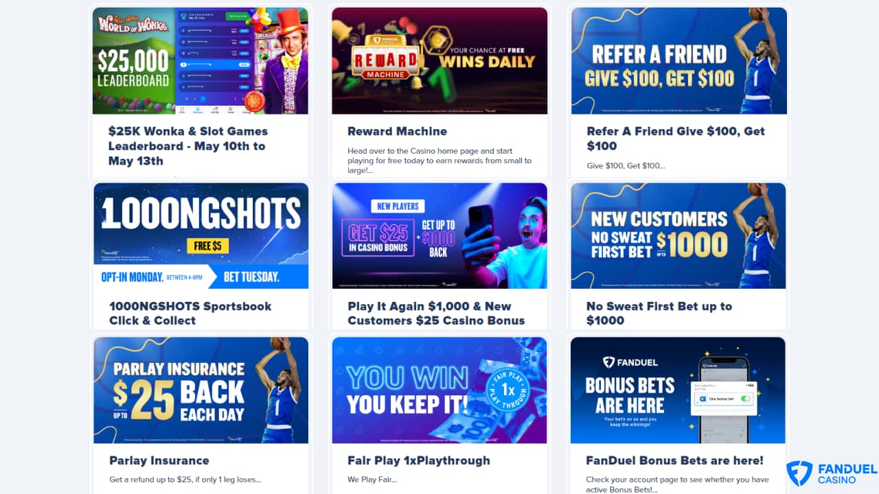 Fanduel casino promotions