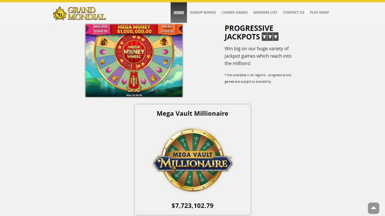 Grand mondial online games