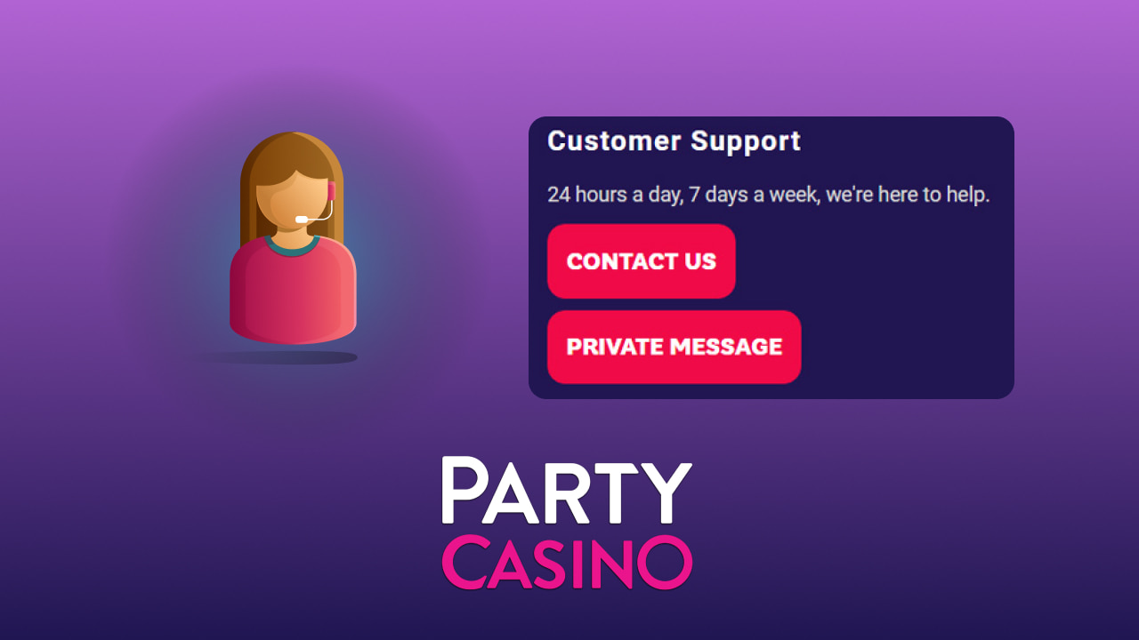 Party casino support services