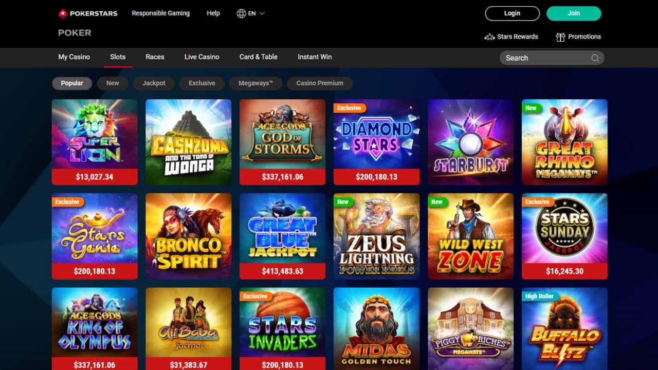 Poker stars online games