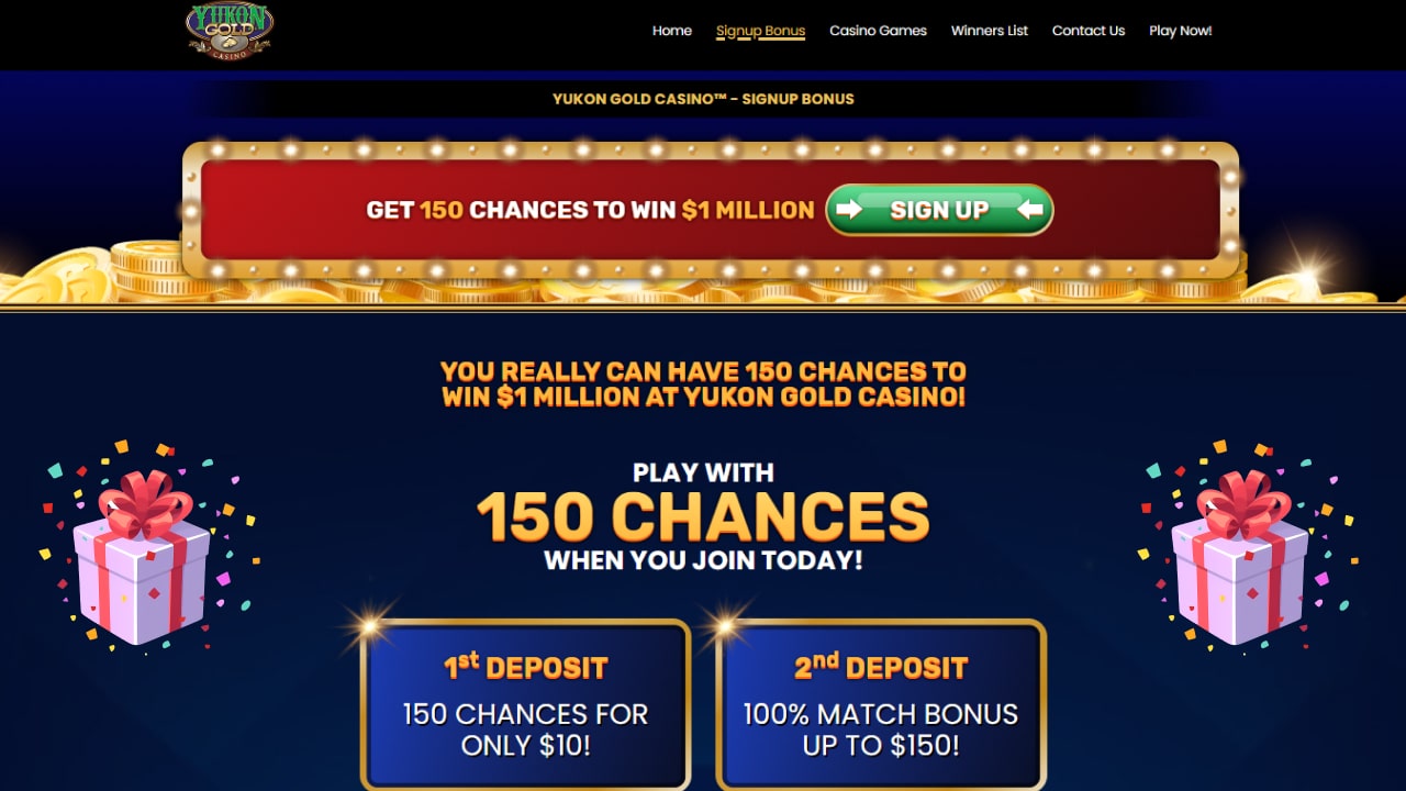 Yukon Gold Casino bonuses