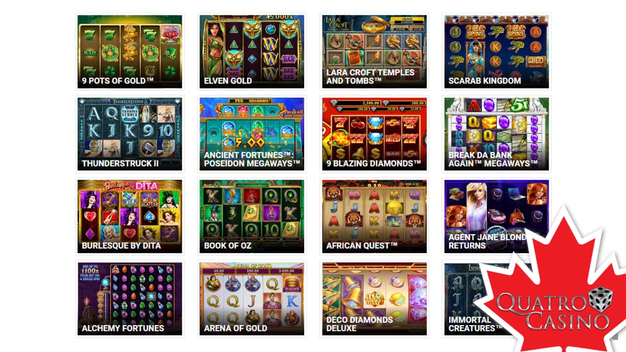 Quatro casino online games